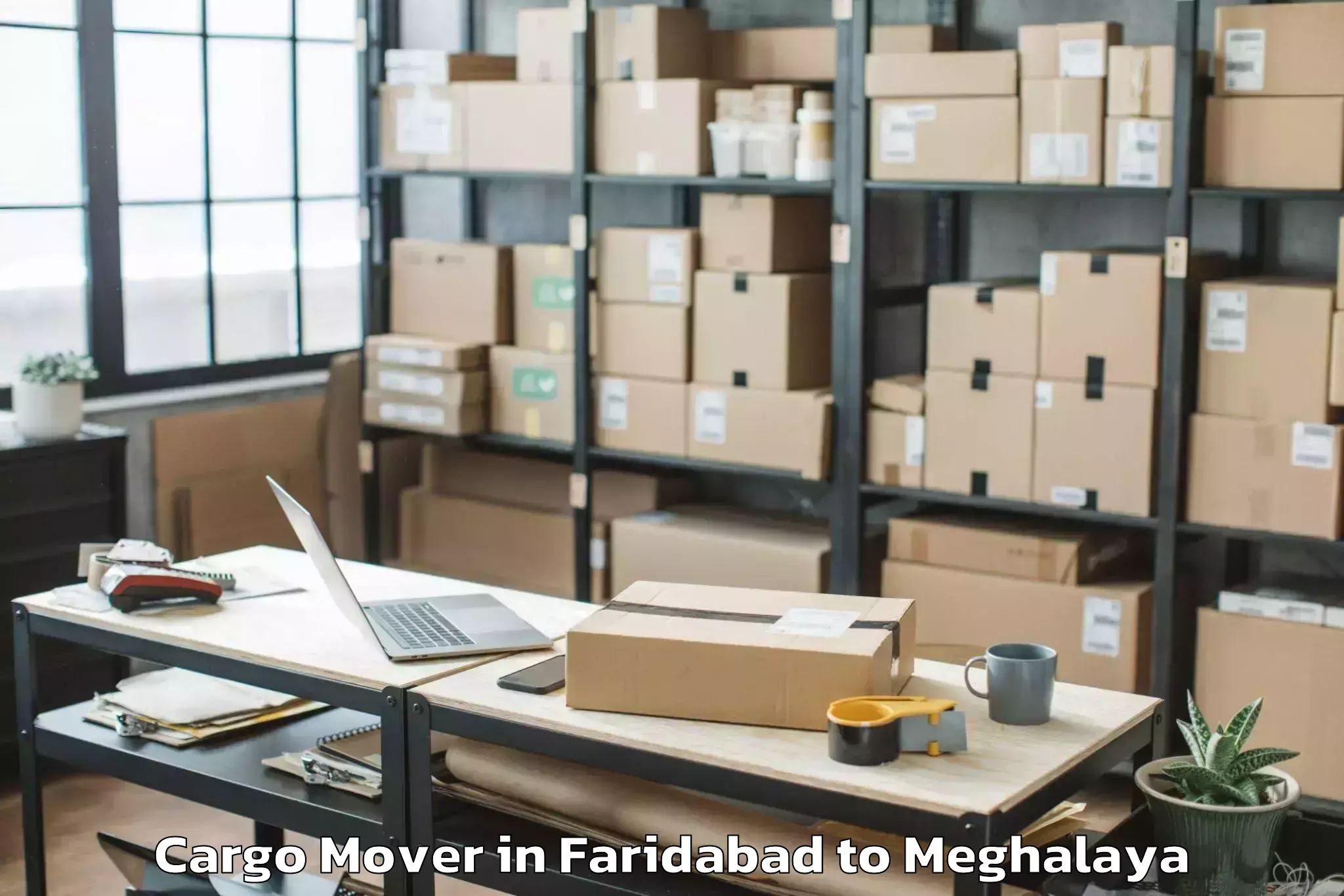 Reliable Faridabad to Shillong Cargo Mover